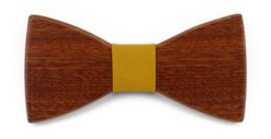 noeud-papillon-bois-mariage-jaune