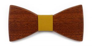 noeud-papillon-bois-mariage-jaune