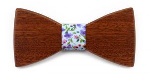noeud papillon original à motifs floraux